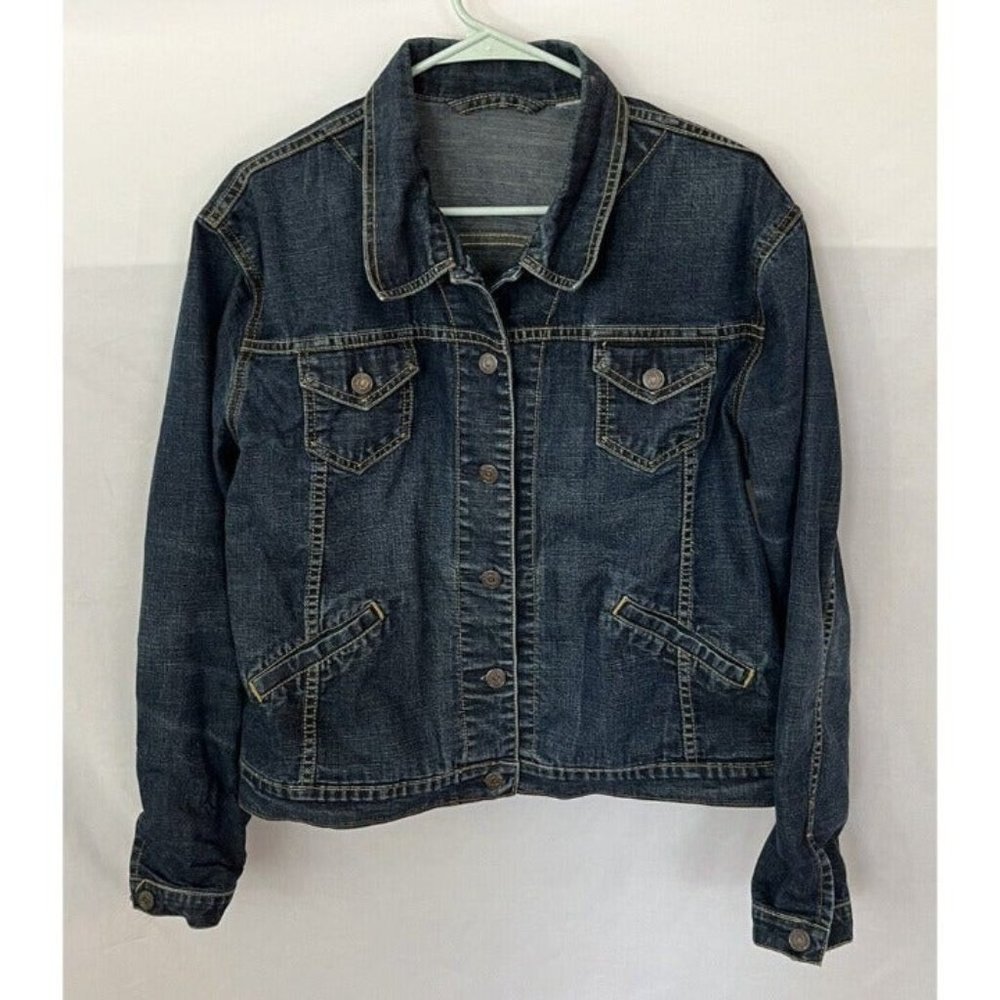 Levi Strauss Signature Denim Jacket Womens Jean Jacket, Missing Tag Blue Denim